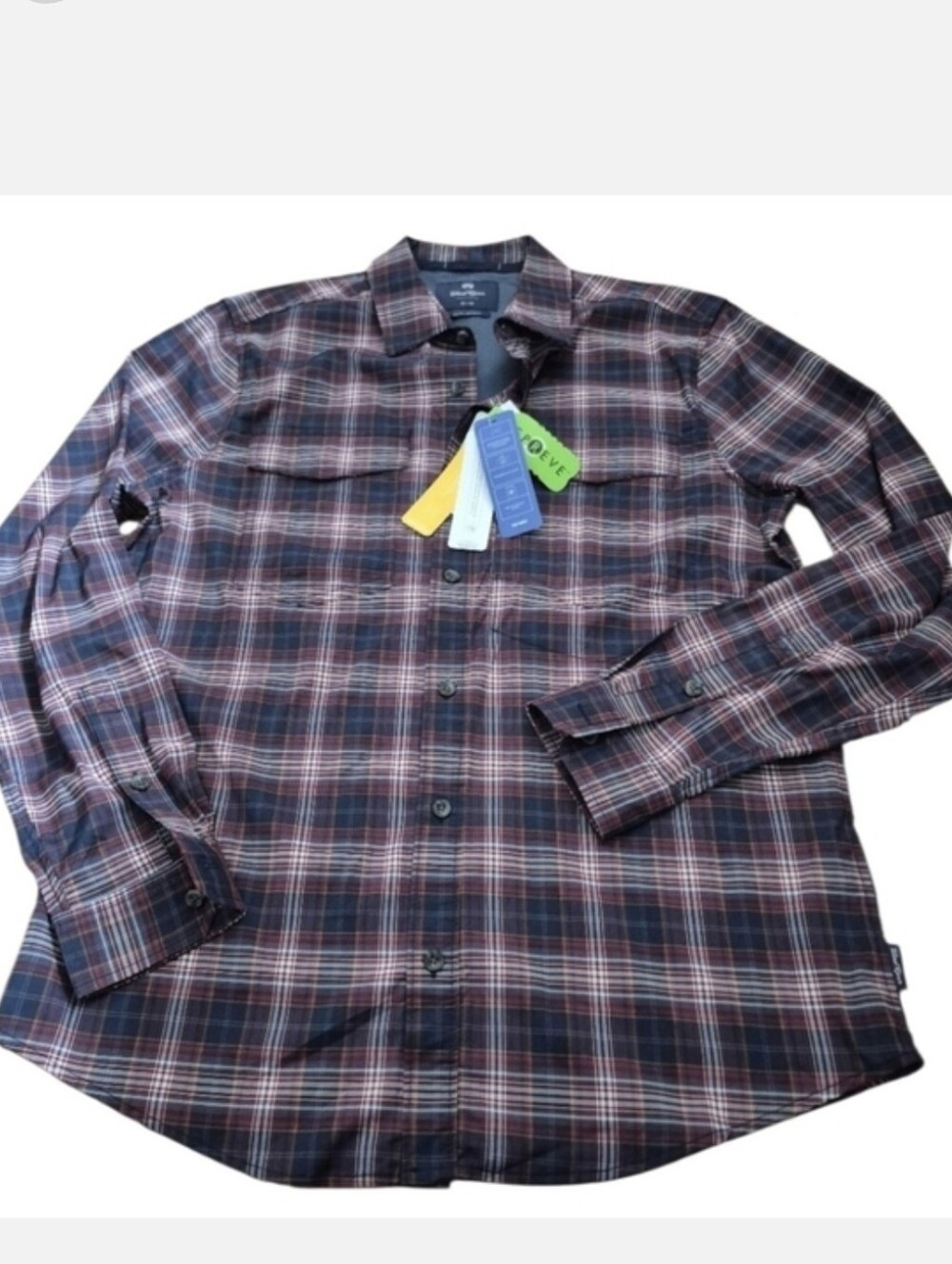 NWT Wind River Mens Size M Modern Fot Shirt With UV Protection